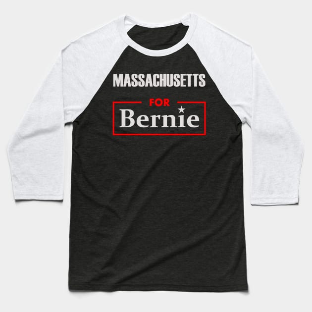 Massachusetts for Bernie Baseball T-Shirt by ESDesign